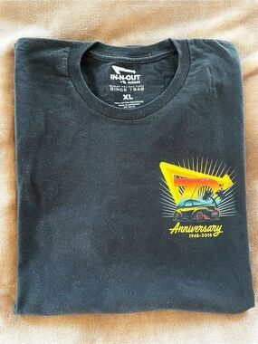 In-N-Out Burger Black 70th Anniversary Graphic T-Shirt Men’s Size XL